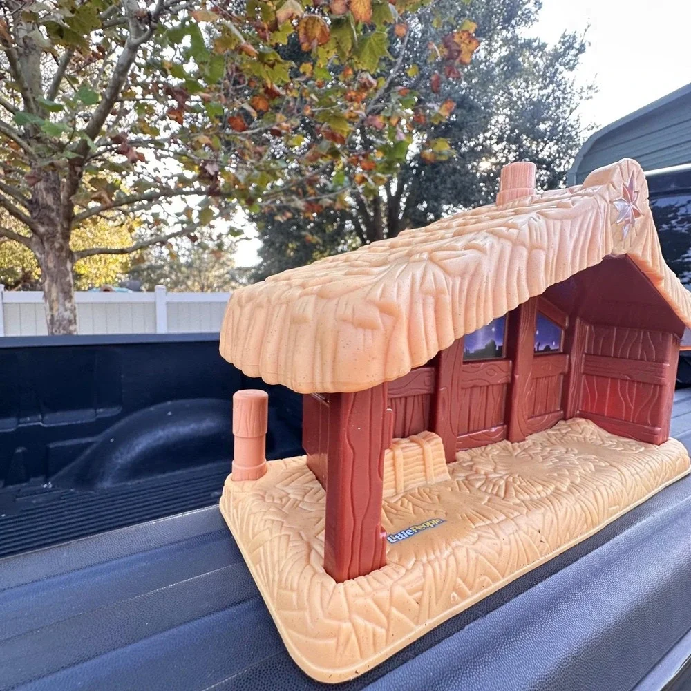 Fisher Price Little People Nativity WORKING Manger Stable Light Up Musical 2005‎